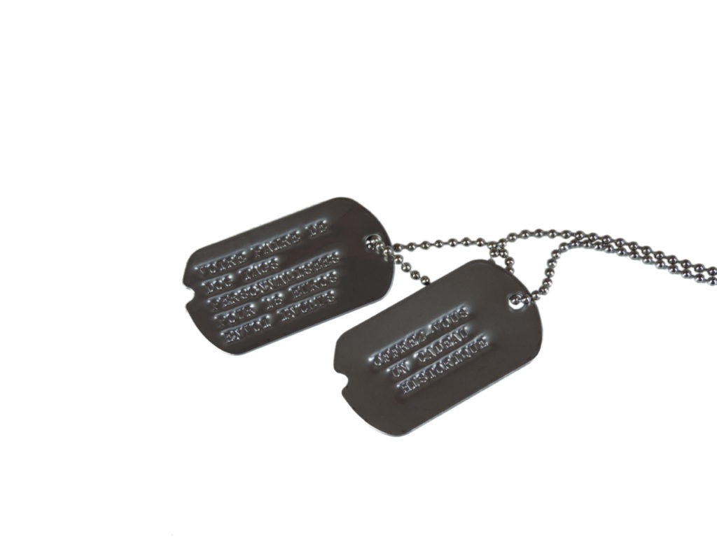 Cleveland Browns Dog Tag, Military Shape by Quick-Tag